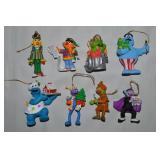 (8) Vtg Grolier Sesame Street Character Ornaments