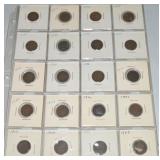 (20) Mixed Date US Indian Head Penny Cent Lot