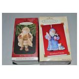 (2) Hallmark Keepsake Santa Claus Ornaments