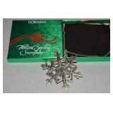 1989 Gorham Sterling Silver Snowflake Ornament
