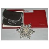 1984 Gorham Sterling Silver Snowflake Ornament
