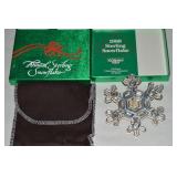 1988 Gorham Sterling Silver Snowflake Ornament