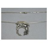 Jessica Galbreth 925 Sterling Dragon Moon Pendant