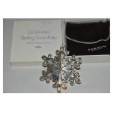 1973 Gorham Sterling Silver Snowflake Ornament