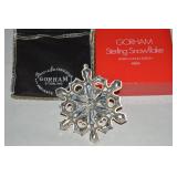 1979 Gorham Sterling Silver Snowflake Ornament