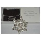 1971 Gorham Sterling Silver Snowflake Ornament