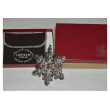 1982 Gorham Sterling Silver Snowflake Ornament