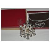 1981 Gorham Sterling Silver Snowflake Ornament