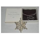 1972 Gorham Sterling Silver Snowflake Ornament