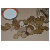 Canning Jar (100) mixed date US Wheaties Pennies