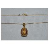 Lenox 925 Sterling Vermeil Faberge-style Egg