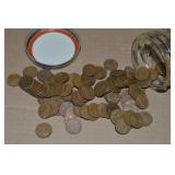 Canning Jar (100) mixed date US Wheaties Pennies