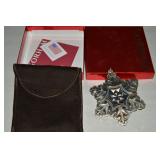 2014 Gorham Sterling Silver Snowflake Ornament