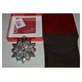 2015 Gorham Sterling Silver Snowflake Ornament