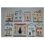 (8) Hallmark Keepsake Nostalgic Houses & Shop