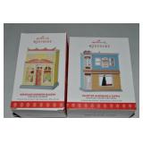 (2) Hallmark Keepsake Nostalgic Houses & Shops