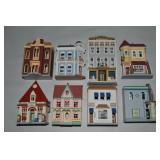 (8) Hallmark Keepsake Nostalgic Houses & Shops