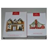 (2) Hallmark Keepsake Nostalgic Houses & Shops