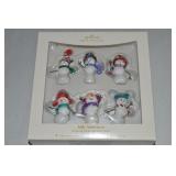 Hallmark Keepsake Jolly Snowmen 6pc Mini Ornament