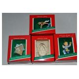 (4) Vtg Hallmark Keepsake Miniature Ornaments