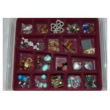 Case Full of Vintage-Newer Costume Jewelry