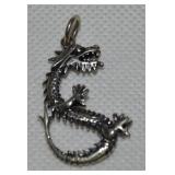 925 Sterling 3D Dragon Pendant 1 5/8' L