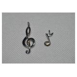 (2) JH Breakell 925 Sterling Charm/Pendant Pcs:
