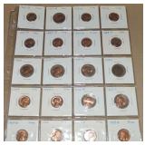 (20) US Pennies: 19 1969/70 UNC + 1923 Wheaties