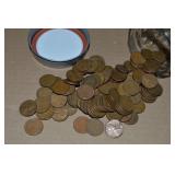 Canning Jar (100) mixed date US Wheaties Pennies