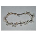 925 Sterling Vermeil Pearl Adjustable Bracelet