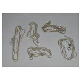 (5) 925 Sterling Silver Box Chains all 18' 16.35gr