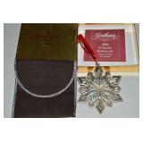 2002 Gorham Sterling Silver Snowflake Ornament