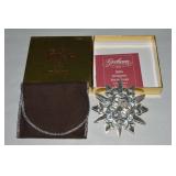 2004 Gorham Sterling Silver Snowflake Ornament