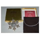 2005 Gorham Sterling Silver Snowflake Ornament