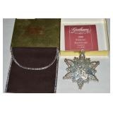 1999 Gorham Sterling Silver Snowflake Ornament