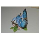Lenox Porcelain Blue Jay Bird Figure 4.25" tall