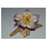 Vtg Deo Capodimonte Napoli Porcelain Flower 7"