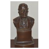 Vtg Abraham Lincoln Bust Single Bookend 7.5t