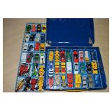 Vintage 48 Car Case of Diecast Vehicles w/1 Hot