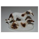 Vintage Japan Porcelain Borzoi Dog Pair Figure 5"