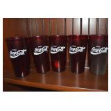 (5) Vintage Continental Carlisle Coca Cola Glasses