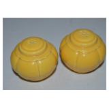 Vtg Homer Laughlin Riviera Yellow Salt & Pepper