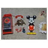 Misc Vintage Toy + other Items Lot w/ Mickey Mouse