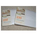 (2) Martha Stewart Everyday Full Flat Cotton Sheet