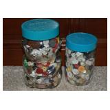 Vtg Skippy Bear Peanut Butter Jar + 1 of Buttons