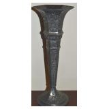 Antique Derby SP Co Embossed Trumpet Vase 12t