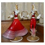 RARE Murano Blown Art Glass French Couple Dancing
