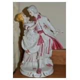 Vtg Porcelain French Man & Woman Dancing Statue