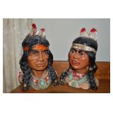 1966 & 1974 Universal Statuary Native American