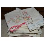 Vtg Tea Towels w/ a couple Embroidered